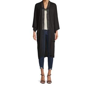 Crochet Trim robe/kimono